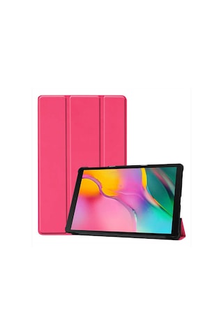 Galaxy T720 Tab S5e Uyumlu Zore Smart Cover Standlı 1-1 Kılıf-pembe Tablet Kılıfı