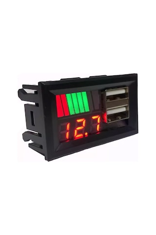 Ic278c, Dijital Voltmetre, Usb Çıkışlı Akü Göstergeli, Dc 12volt Aküler İçin,