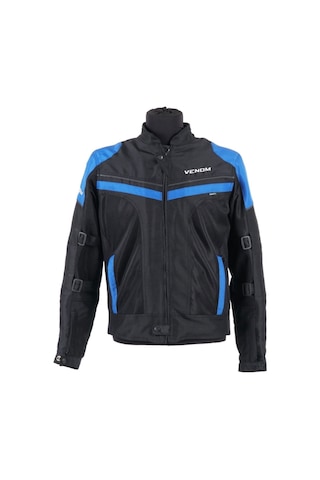 Venom Dynamic Pro Dört Mevsim Korumalı Motosiklet Montu Mavi Siyah
