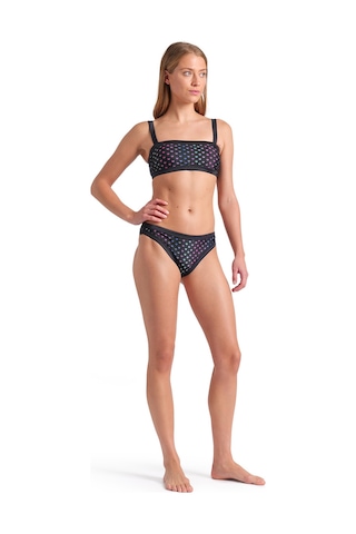 Arena Rainbow Monogram Kadın Siyah Yüzücü Bikini 007078515 Siyah