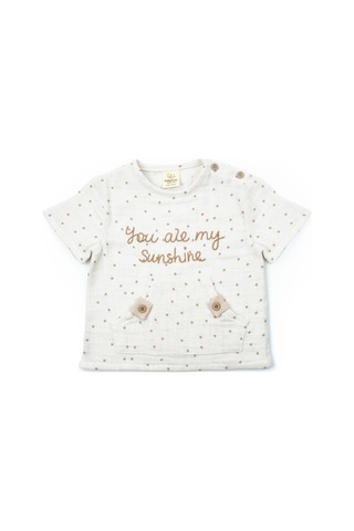Babycosy Organic Wear Bebek Şort&tshirt Set,müslin,%100 Pamuk,bebek Ve Yenidoğan Serisi Ekru