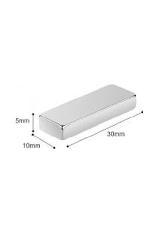 Neodyum Mıknatıs 30x10x5 Mm 5 Adet