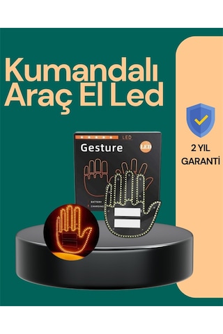 Kablosuz Kumandalı Led Jest Işığı 3 Modlu Araba Arkası Mesaj Işığı, 203 Led İle Yüksek Parlaklık Çok Renkli