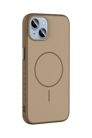 Apple Uyumlu iPhone 13 Kılıf M-safe Şarj Özellikli Zore Tea Kapak - Lacivert Lacivert
