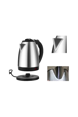 Kettle Su Isıtıcı Paslanmaz Çelik Kablolu C F Priz Uyumlu 220-240 V