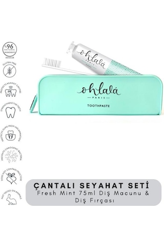 Ohlala Fresh Mint 75 Ml + Dental Luxe Diş Fırçası Premium Seyahat Seti