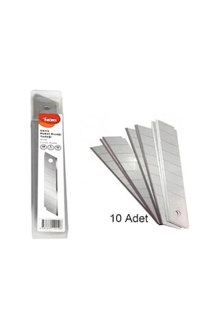 Maket Bıçağı Yedeği Geniş 18 Mm 10 Lu Tüp Br-736