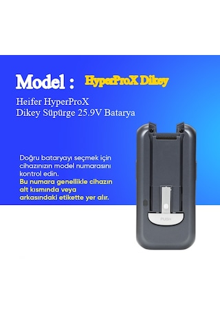 Heifer Hyperprox Dikey Süpürge 3500 Mah Batarya