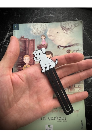 Sevimli Oturan Köpek Şeklinde Kitap Ayracı - Tatlı Köpek Kitap Ayracı