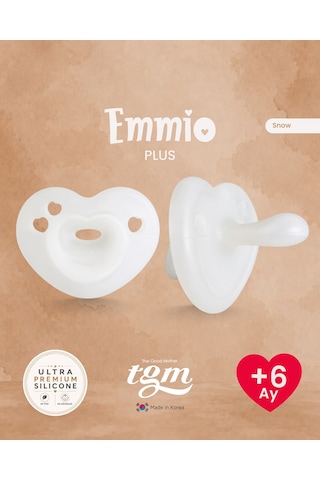 Tgm Baby Ultra Premium Silikon Kalpli Emzik Plus Beyaz - Krem