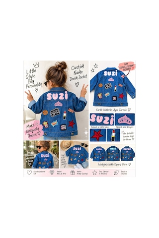Bebe Kot Ceket İsim Kişiselleştirme Denim