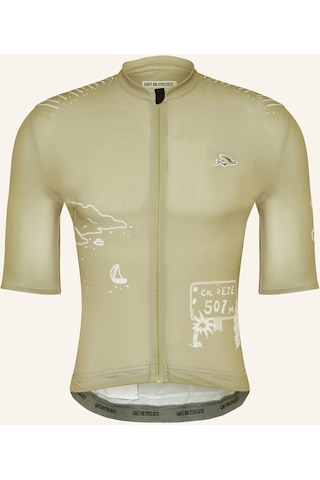 Cafe Du Cycliste Radtrikot Eze, Nefes Alabilir, Esnek Bisiklet Forması Açık Yeşil