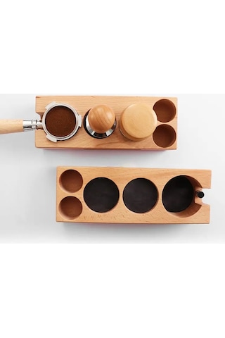 Vosco Ahşap Tamper Ve Sıkıştırma Standı - 5 Gözlü Vts-2