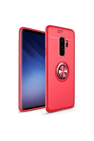 Samsung Galaxy Uyumlu S9 Plus Kilif Yüzüklü Tam Korumali Silikon Kapak 417336765