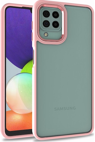 Zore Galaxy Uyumlu A22 4g Kılıf Msra Flora Kapak - Rose Gold Rose Gold