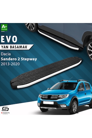 S-dizayn Dacia Sandero 2 Stepway Evo Aluminyum Yan Basamak 173 Cm 2013-2020