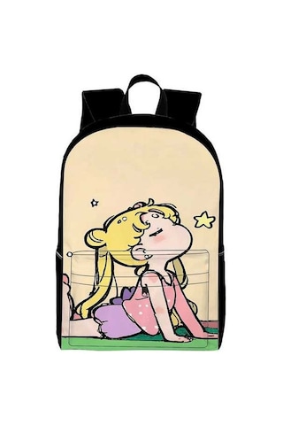 Trendooze Uygun, Siyah Siyah Sırt Seyahat, Sailor Organizasyon Moon Kawaii Karikatür, İş İnç İle, İçin, Genç, Dizüstü Çoklu Cf94 Çantası, Çalışması Bölmeleri Bilgisayara 15.6 Di Siyah