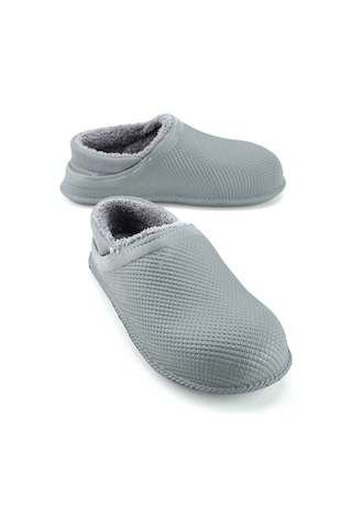Gezer Erkek Kışlık Eva İçi Peluşlu Sessiz Taban Ev Bahçe Terlik Gt5kmm.15336.00.019.2h Gri