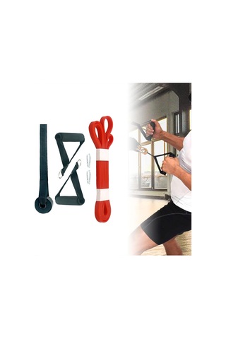 Suntek Direnç Bandı Spor Streç Yoga Egzersiz Pilates Için 208cmx0.45cmx1.3cm-kırmızı Kırmızı