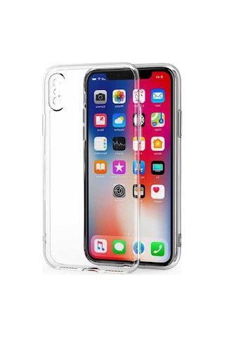 Apple Uyumlu iPhone XS Max 6.5 Kılıf Zore Kamera Korumalı Süper Silikon Renksiz