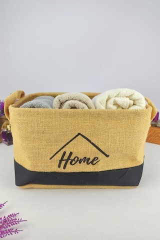 Digithome Hasır Çok Amaçlı Düzenleyici Organizer Midi Dikdörtgen Sepet Siyah - Cly-j1005