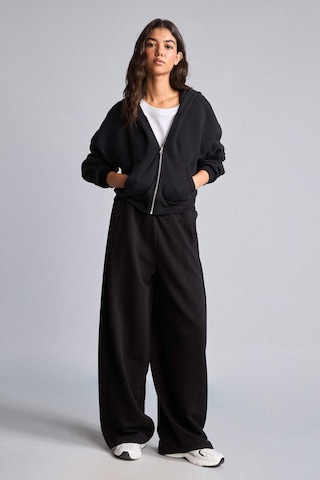 Defacto Regular Pamuklu Fıt Kapüşonlu Fermuarlı Siyah Sweatshirt I2412ax26aubk81 Siyah-bk81
