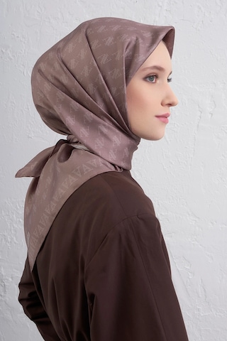 Armine Nostalji Serisi Sura İpek Eşarp 9412ds 89-vizon