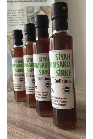 Edovital Doğal Siyah Sarımsaklı Sirke 250 ML