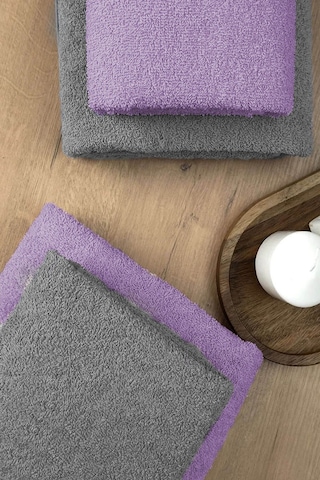 4 Lü Banyo Havlusu Takımı Soft Büyük Havlulu Pamuklu Havlu Seti 90x150 Cm Gri 001