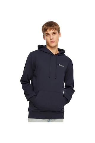 Jack Wolfskin Jack Wolfskın Erkek Sweatshırt Tommy Hoody Lacivert Kapüşonlu Lacivert Lacivert