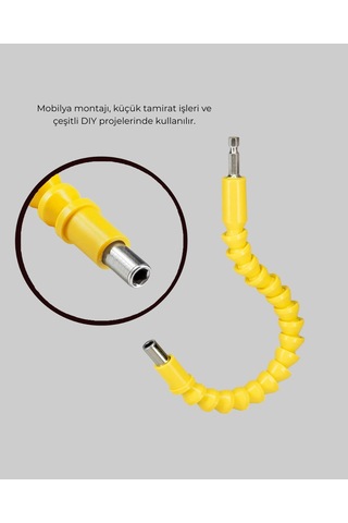 12 Li Akrobat Bits Vidalama Seti Esnek Uç Çok Yönlü Kullanım