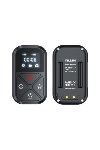 Telesin Gp-rmt-t10 Su Geçirmez Akıllı Bt Kablosuz Uzaktan Siyah