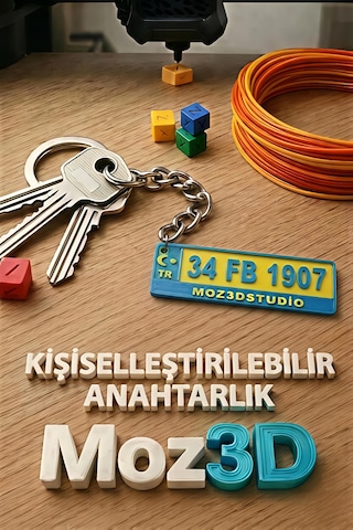 Kişiye Özel Fenerbahçe Plaka Anahtarlık Çok Renkli