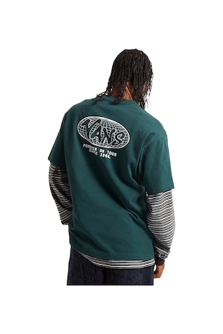 Vans World Tour Loose Ss Tee Erkek Koyu Yeşil T-shirt - Vn000vy8