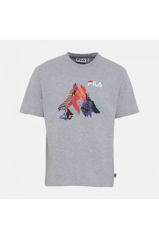 Gri Fila T-shirt Mountain Peak Graphic Lu411111 Gri
