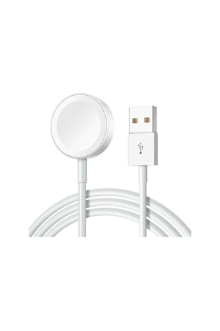 Watch Akıllı Saat Usb Şarj Kablosu Wireless Beyaz