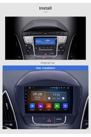 Hyundaı Ix35 2010-2015 Multimedya Navigasyon Usb Kamera Carplayer 6 Ram