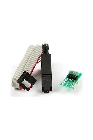 CH341A 24 25 Serisi BIOS USB Programcı Modülü & 93CXX / 25CXX / 24CXX İçin SOIC8 SOP8 Test Klipsi