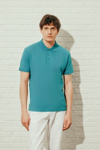AC&Co / Altınyıldız Classics Altinyildiz Classics Erkek Petrol Slim Fit Dar Kesim Polo Yaka %100 Pamuk Tişört 4A4820200001PETS Petrol