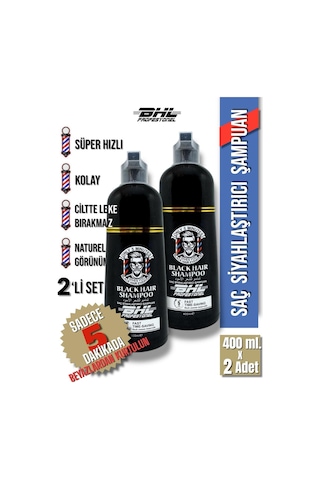 Siyahlaştırıcı Şampuan İkili Set / Saç Sakal 400ml. X 2 Adet 800 Ml. Siyahlaştırıcı Şampuan İkili Set / Saç Sakal 400ml. X 2 Adet 800 Ml.