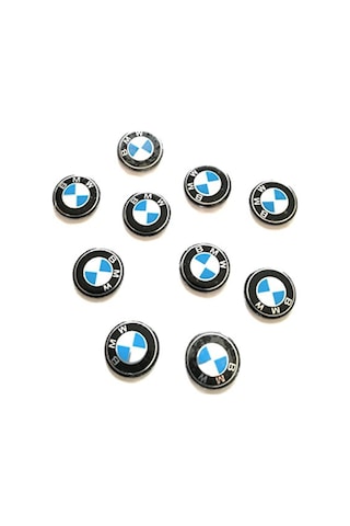 Bmw Için 3 Adet Araç Anahtar Logo Amblemi Çap: 11 Mm.Dir