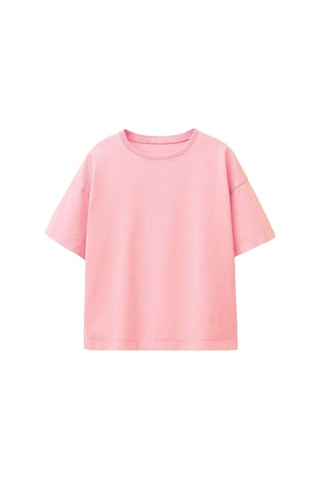 Zuzunga Basic 2'li Kız Çocuk Bisiklet Yaka T-shirt Lacivert - Pembe Pembe