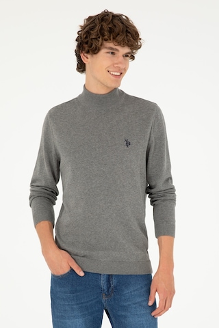 U.s. Polo Assn. Erkek Gri Melanj Kazak /triko 50293499-vr086 Gri Melanj