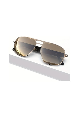 Honeybeeshop Kablosuz Akıllı Sesli Gözlük Altın Çerçeve Koyu Kahverengi Lens Hd Ses Otomatik Çağrı Cevaplama Uzun Pil Ömrü