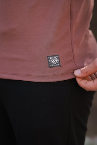 Veraura Lifestyle Erkek Yarım Balıkçı Yaka Kısa Kollu T-shirt Gülkurusu