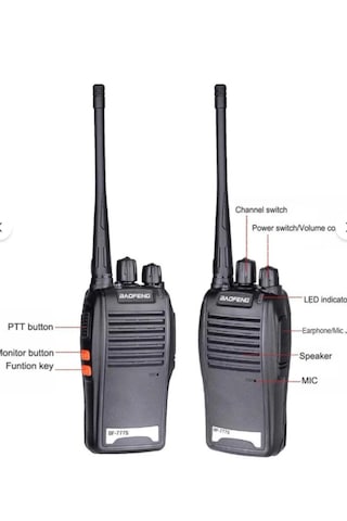 Tkstar 2 Li Set Baofeng 777s İnşaat Şantiye Av Gezi Vale Vinç Kafe Restorant Okul Telsizi