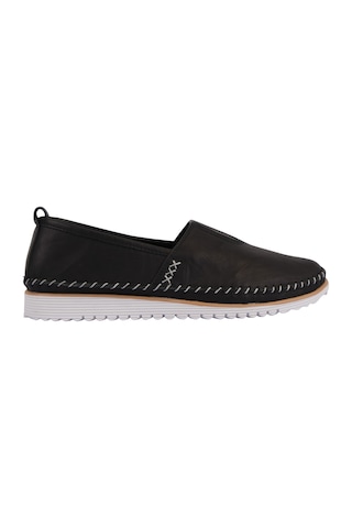 Napa Shoes Nefes Alan Hakiki Deri Rahat Taban Kadın Casual Ayakkabı Napa-108 Siyah