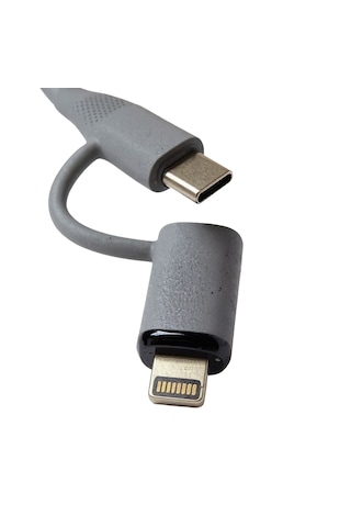 Microcase 2'si 1 Arada Type-c Ve Lightning To 3.5mm Aux Ses Kablosu - Ios Android Uyumlu Oto Ses Aktarım Adaptörü-al5815