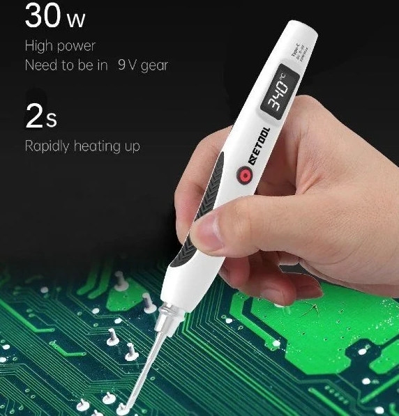 Sunline Ae730d 30w Sıcaklık Kontrollü Dijital Lehimleme İstasyonu