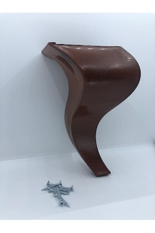 Karakoçaksesuar Lükens 20 Cm Ceviz Plastik Mobilya Ayağı (4 Adet)